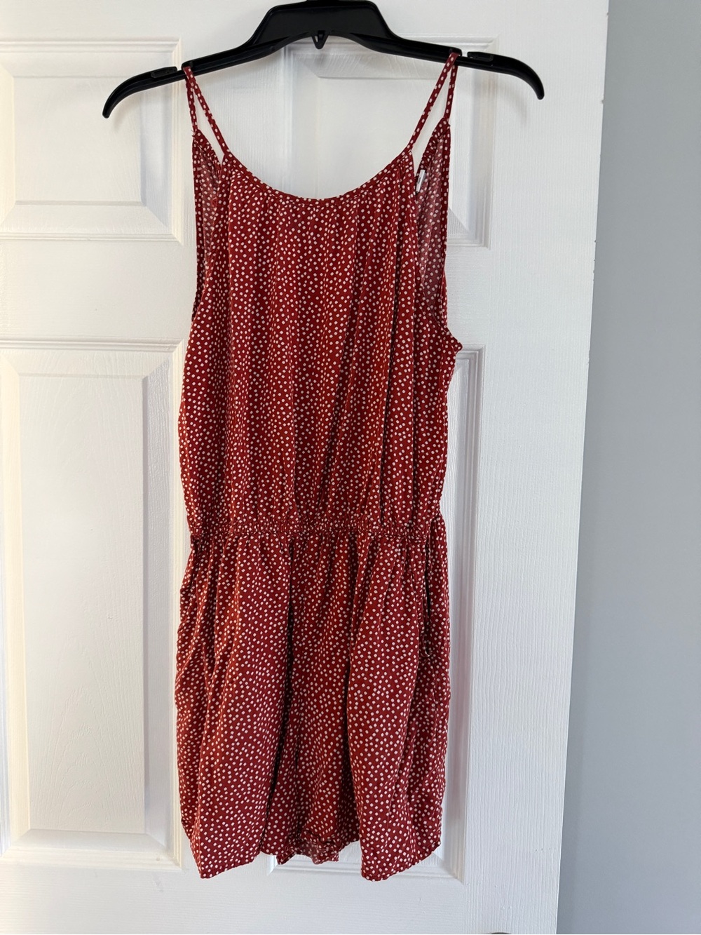 Old Navy Red Polka Dot Sleeveless Romper